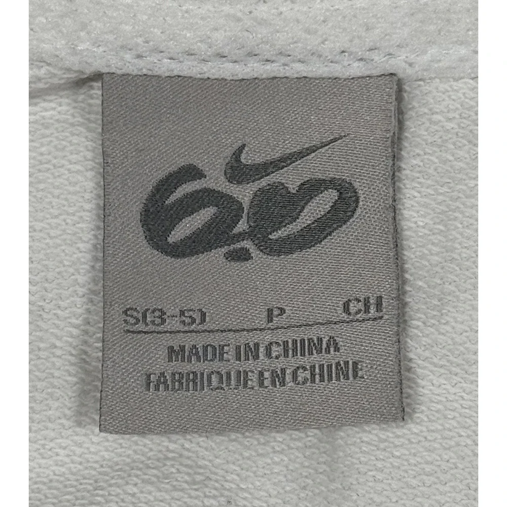 Nike 6.0 Women Sweatshirt Large White Hoodie Swoosh Logo Full Zip‎